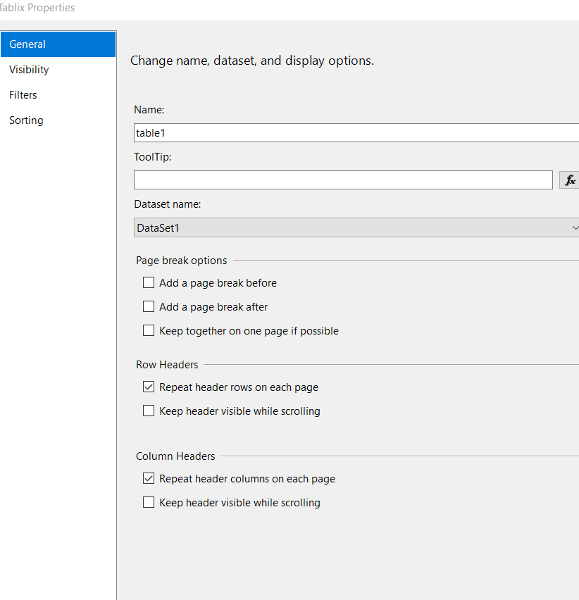 RS Report Not Showing Column Headers on Every Page - SQL Server  Administration  Forums